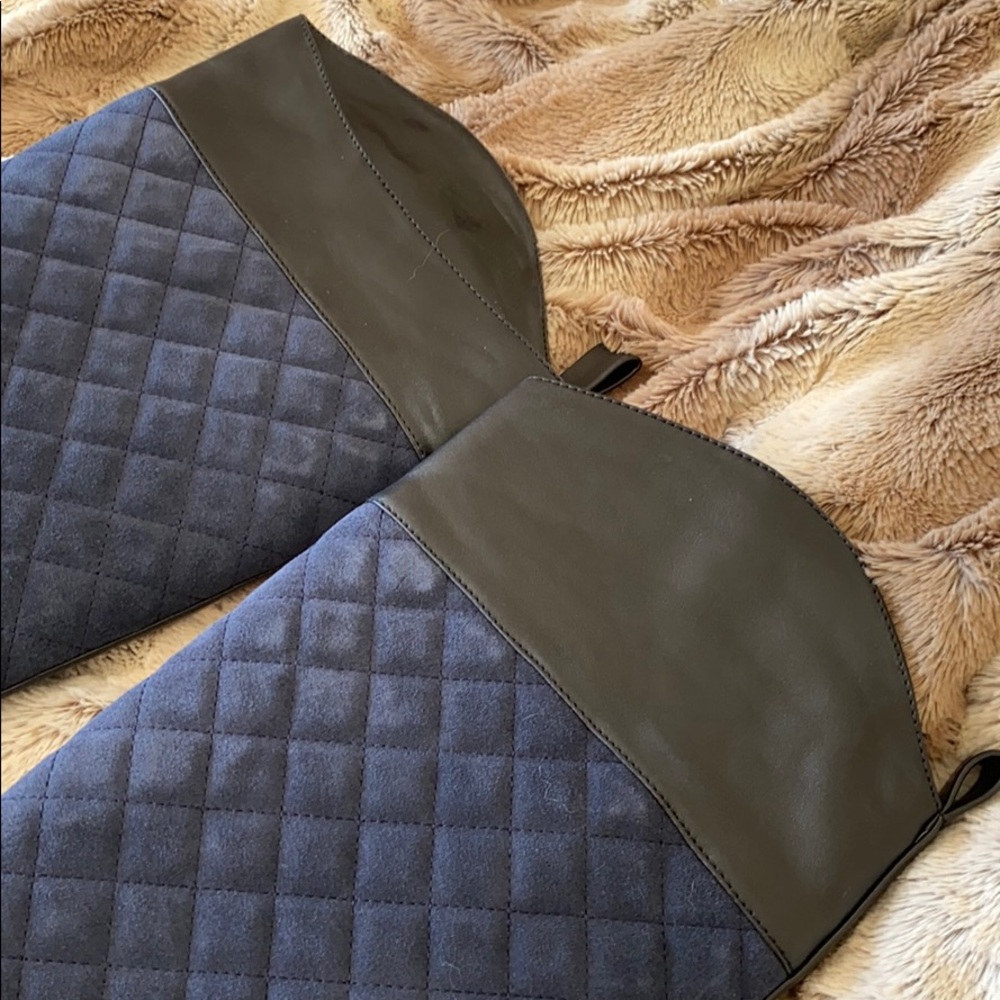 🎁 “VS QUILTED BLUE SUEDE BOOTS” 🎁 - Picture 5 of 11